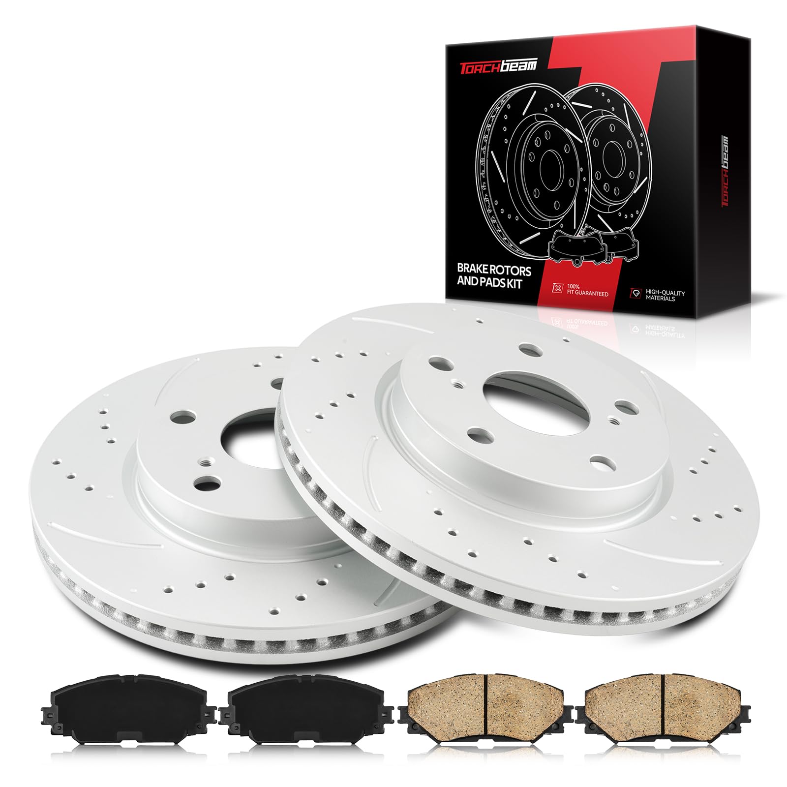 Torchbeam Front Brake kit|Brake Pads and Rotors Kit