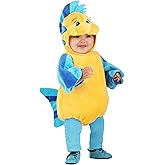 Disney The Little Mermaid Flounder Infant Costume, for Halloween, Cosplay, Ocean Beach Theme Party & Dress Up