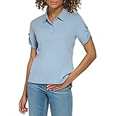 Calvin Klein Womens Casual Comfortable D Ring Polo T ShirtT-Shirt
