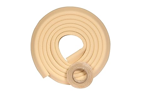 Babysafehouse Furniture Edge Guard Strip with Strong Adhesive for Kids Protection (Beige)