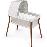 Chicco LullaGo Anywhere LE Portable Bassinet with Canopy, Waterproof Mattress and Fitted Sheet, Travel Bassinet for Baby Includes Carry Bag | Serene/Beige