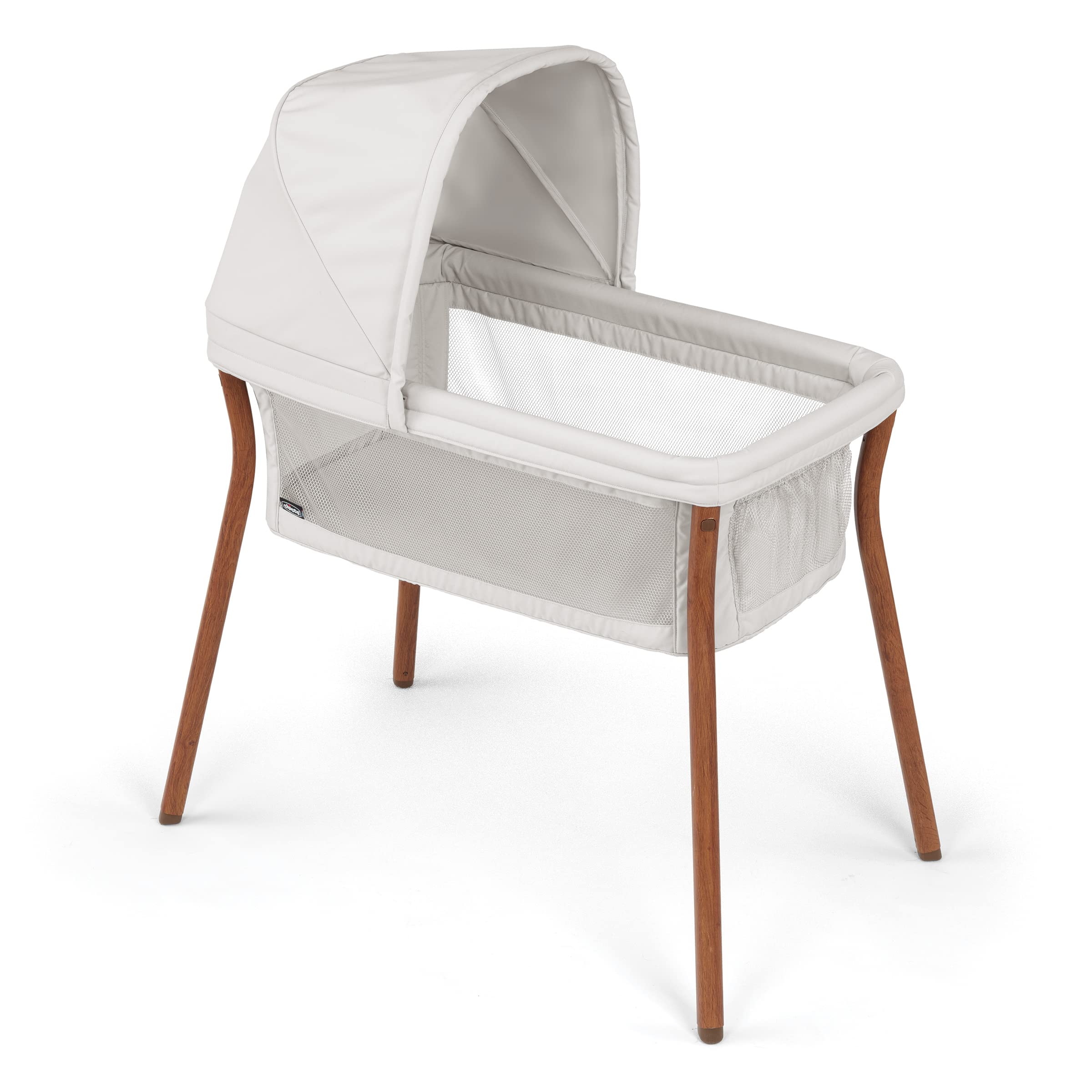 Photo 1 of Chicco LullaGo® Anywhere LE Portable Bassinet, Space-Saving Baby Bassinet with Canopy, Waterproof Mattress and Fitted Sheet, Includes Carry Bag | Serene/Beige