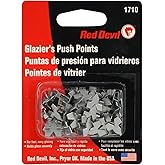 Red Devil 1710 Glazing Push Points, Zinc-Coated Push Points for Holding Glass in Picture Frames and Windows Before Applying Glazing Compound, 55 Count