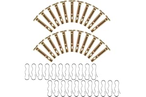 TigQiang 22 pcs Snowblower Shear Pins + 22 pcs Cotters Pins, Replace 714-04040 & 738-04124A & 738-04124 Shear Pin Kits, Compatible with Troy Bilt Cub Cadet Craftsman MTD Snowblowers, Gold Color