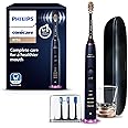 Philips Sonicare DiamondClean Smart 9750 Electric Toothbrush, Sonic Toothbrush with App, Pressure Sensor, Brush Head Detection, 5 Brushing Modes and 3 Intensity Levels, Lunar Blue, Model HX9954/74