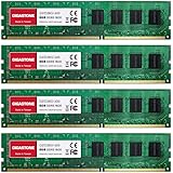 【DDR3 RAM】 Gigastone Desktop RAM 32GB (4x8GB) DDR3 32GB DDR3-1600MHz PC3-12800 CL11 1.5V UDIMM 240 Pin Unbuffered Non ECC for