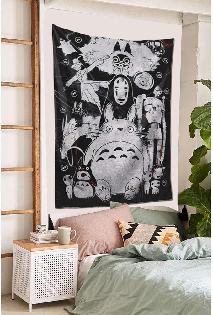 Featured image of post Studio Ghibli Tapestry Amazon Hang em on walls drape em on beds divide a room hide your secret stuff