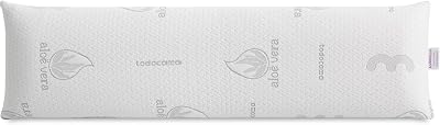 Oreiller viscoélastique en aloès Vera, Noyau Compact viscoélastique pour Le col et Le Cou, fermeté Moyenne-élevée, Double Fermeture éclair (135 cm).