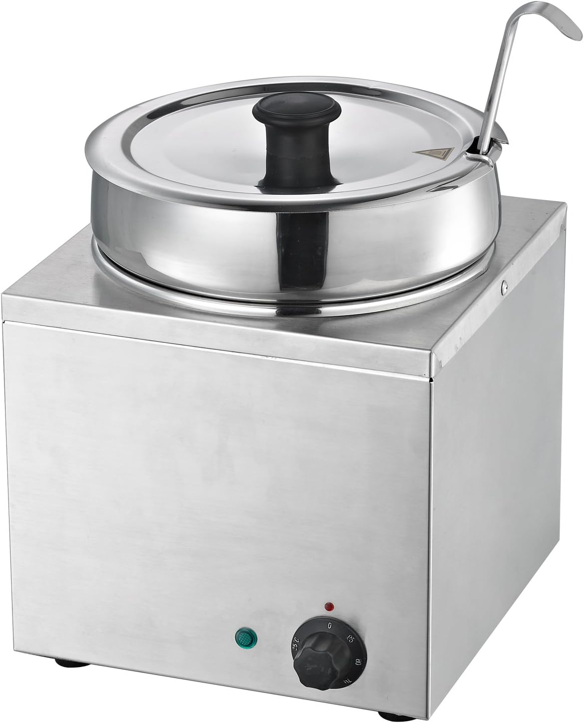 Hakka Commercial Countertop Food Warmer/Buffet Soup Pot (3.5L)