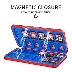 Switch Game Holder Case with 24 Cartridge Slots and