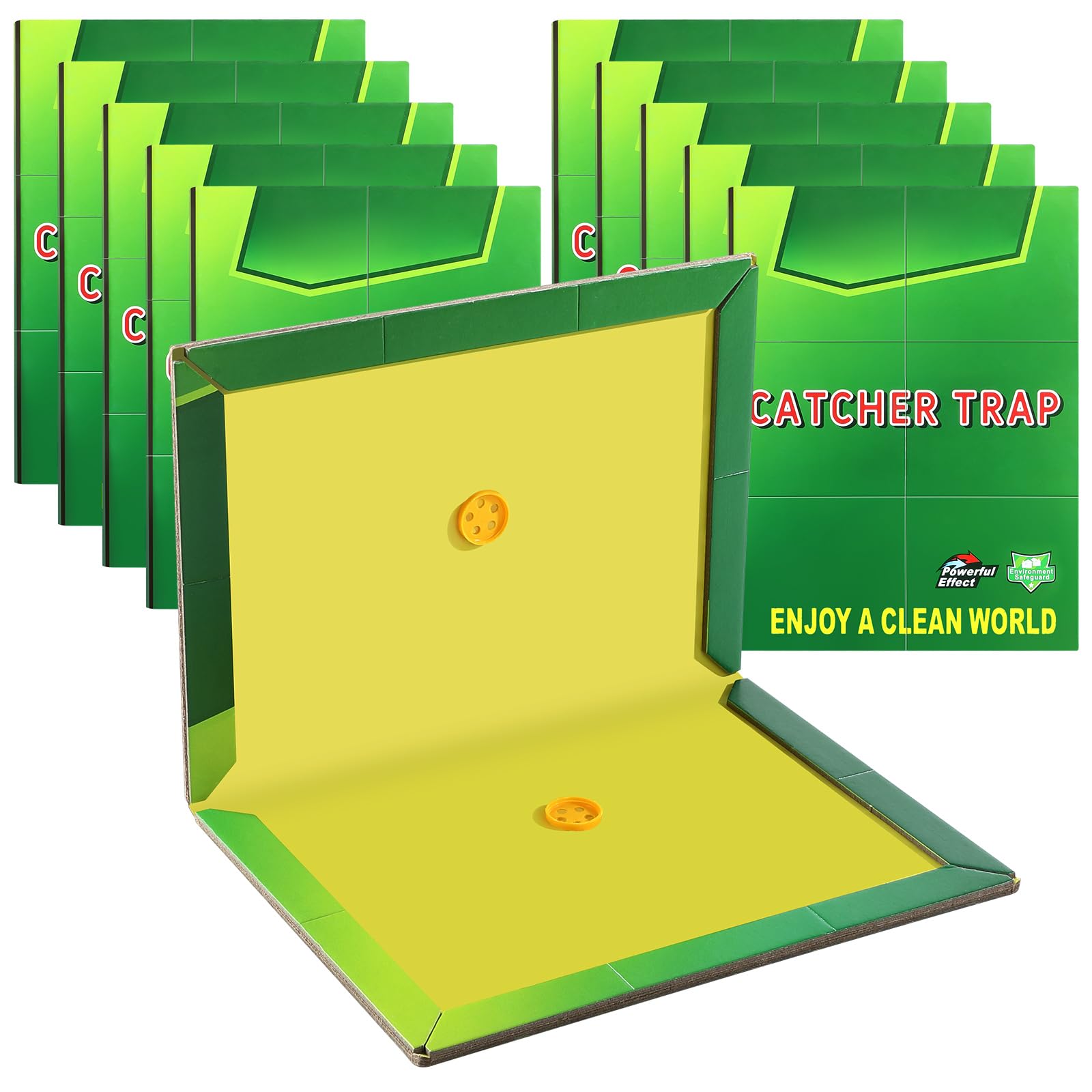 Sticky Traps Pest Traps Boards - Large Extra Strong Sticky Trap Pests Trap Pads for Indoor Outdoor Garden Kitchen Office (10 Pack)