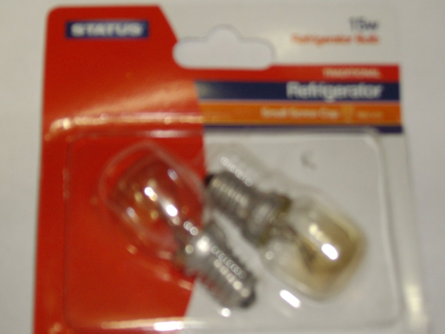 REFRIGERATOR BULB 15W SMALL SCREW PK2