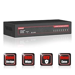 ienRon 8 Ports Gigabit Ethernet Switch,Unmanaged