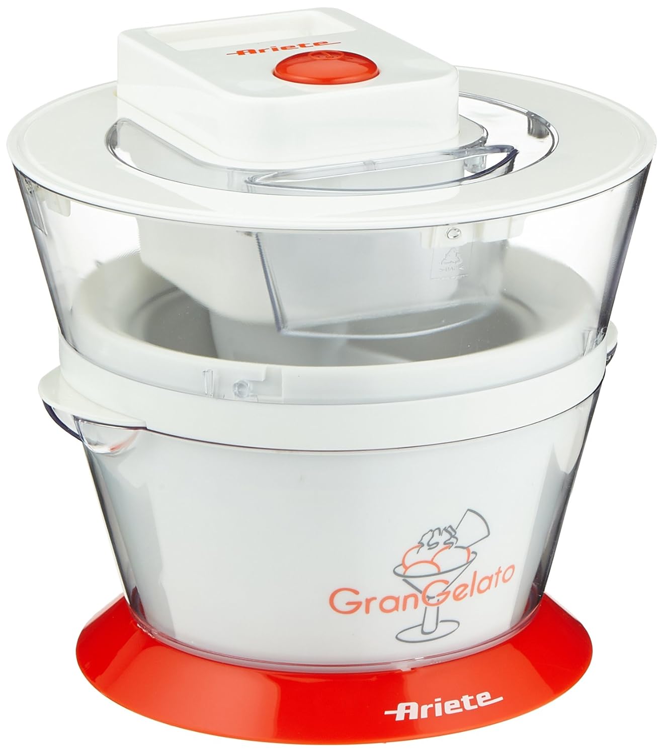 Ariete 638 HELADERA Gran Gelato, 800 W, 1 Liter, Blanco: Ariete ...