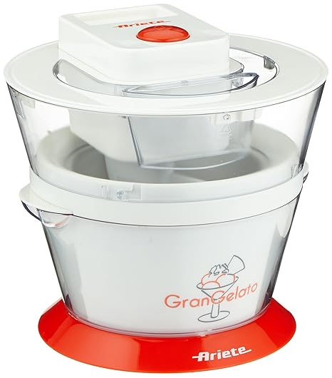 Ariete 638 HELADERA Gran Gelato, 800 W, 1 Liter, Blanco