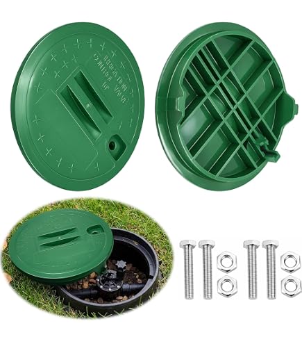 Tapa Redonda De Repuesto Para Caja De Válvulas De Riego – Polipropileno Resistente, 10 Pulgadas