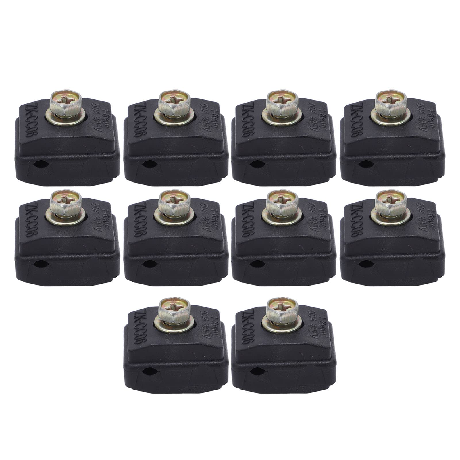T Type Wire Connector, 10pcs Insulation Piercing Clamp Professional 1 6mm² Range for Outdoor Overhead Lines for Civil Residences