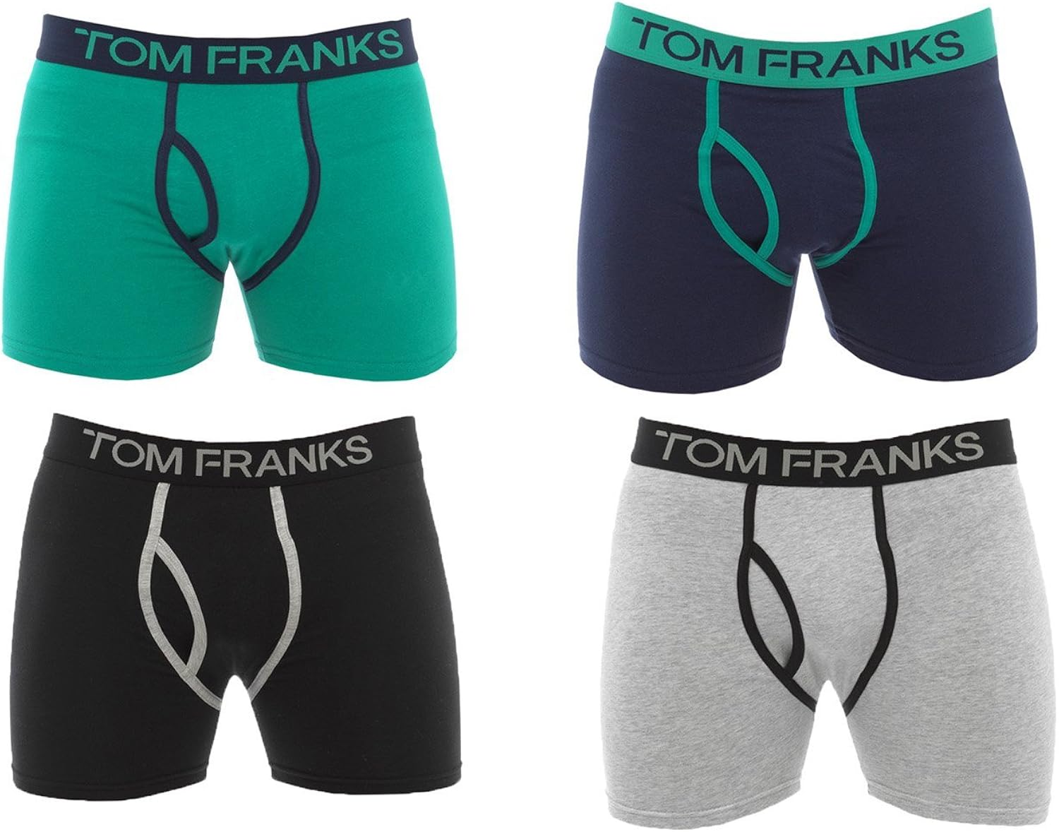 Mens 4 Pack Modern Keyhole Boxers Trunks Med Amazon.co.uk Clothing