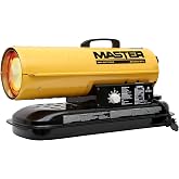 Master 80,000 BTU Battery Operated Kerosene/Diesel Forced Air Heater with Thermostat (MH-80TBOA-KFA)