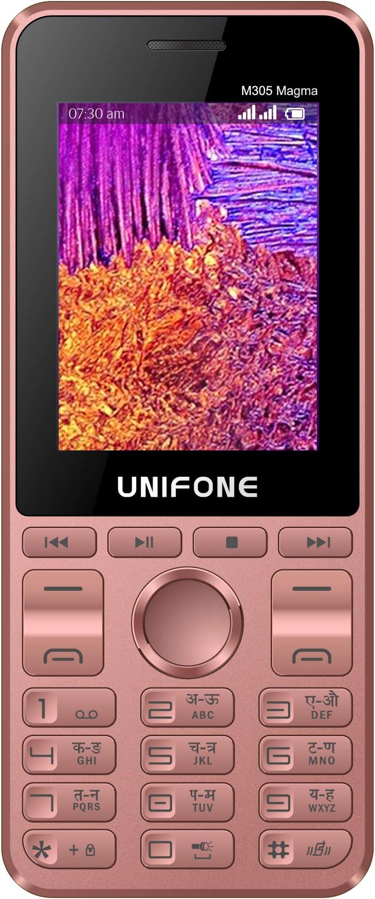 Unifone M305 Magma 2.4- Inch Mobile (Pink)