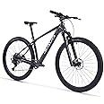 SAVADECK Carbon Fiber Mountain Bike, Dual Disc Brake Axle Thru Adventure Mountain Bike with Shimano CUES U6000 11 Speed Shift Groupset, 27.5/29 inch MTB Bicycle for Adult.