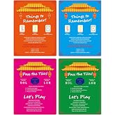 Mahjong Shuffler Cards, 4PCS Thick PVC Tile Mixing Tools with Printed Rules | Hand-safe smooth edges, bend-resistant construction, quick-reference layout, compact portability, vibrant gift-ready design