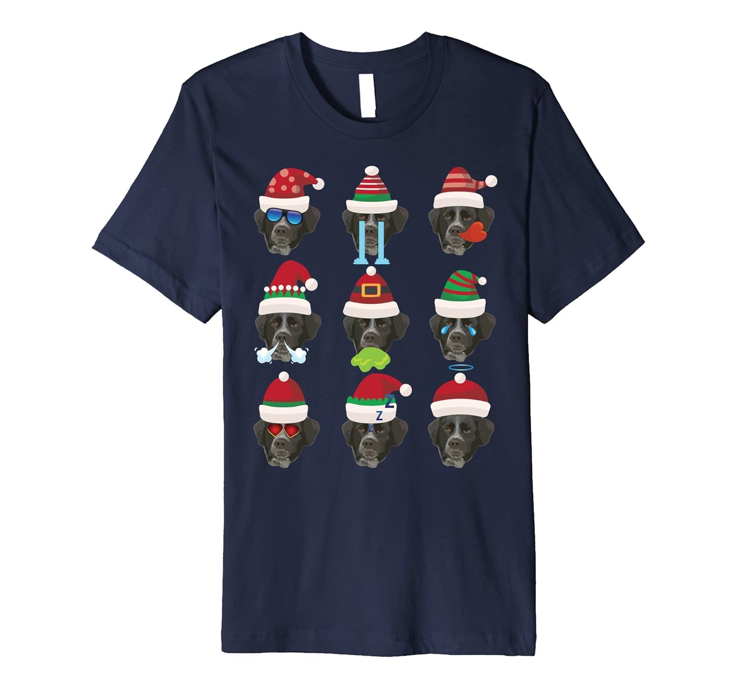 STABYHOUN Dog Santa Merry Christmas T-Shirt 2-ANZ