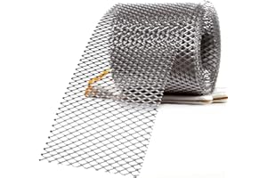 Carligo Thickened Gutter Guard, Leaf Guards for Gutters, Aluminum 5 Inch x 21 Feet Leaf Filter Gutter Protection Roll, Gutter Covers Screen, Rain Gutter Leaf Guards, Gutter Mesh