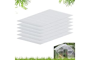 STORYSTORE Polycarbonate Greenhouse Panels, Twin-Wall Polycarbonate Sheet, Clear Panels for Greenhouse,Outdoor Garden, Plant Stand Roof (Grey 47.2''H x 23.6''W x 0.16''T, 14)