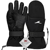 Achiou Ski Gloves,Winter Cold Weather Gloves for Men Women,Waterproof Touchscreen Snow Mittens