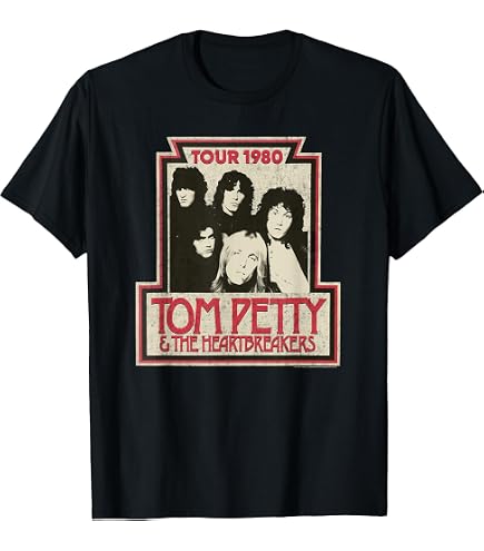 Amazon.com: Tom Petty and The Heartbreakers Classic Logo T-Shirt