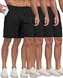 PARISDIARY 4 Pack Men's Athletic Gym Shorts with