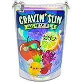 Bewaltz PU Leather Adjustable Strap For Girls, Women Cravin' Sun Fruit Juice Pouch Novelty Handbag