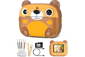 GOFUNLY Kids Instant Camera for 3-12 Years Old Kids Toddlers Childrens Boys Girls Birthday Gifts 2.4 Inch Screen 12MP / 1080P HD Video Camera Baby Instant Print Digital Camera