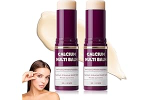 EOIRULA 2PCS Calcium Multi Balm, Calcium Volume Multi Balm, Wrinkle Core Stick, Korean Collagen Moisturing Stick, Anti-aging, Hydrating, Suitable for Eyes, Face, Neck