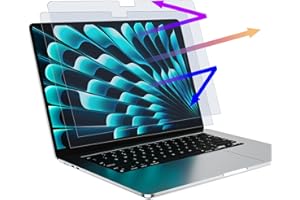 MAMOL 2 Pack Anti Blue Light Screen Protector Compatible with 2023 MacBook Air 15 Inch, Eye Protection Blue Light Blocking, Anti Glare Anti Scratch & Anti Fingerprints Screen Protector for 15.3 Inch MacBook