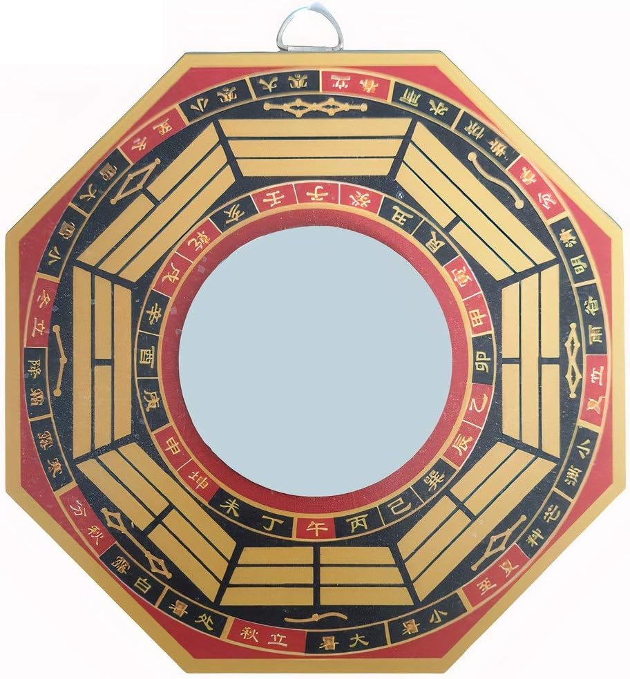 Buy KrishVastu Big Size Feng Shui Bagua Pakua Convex Mirror for Vastu