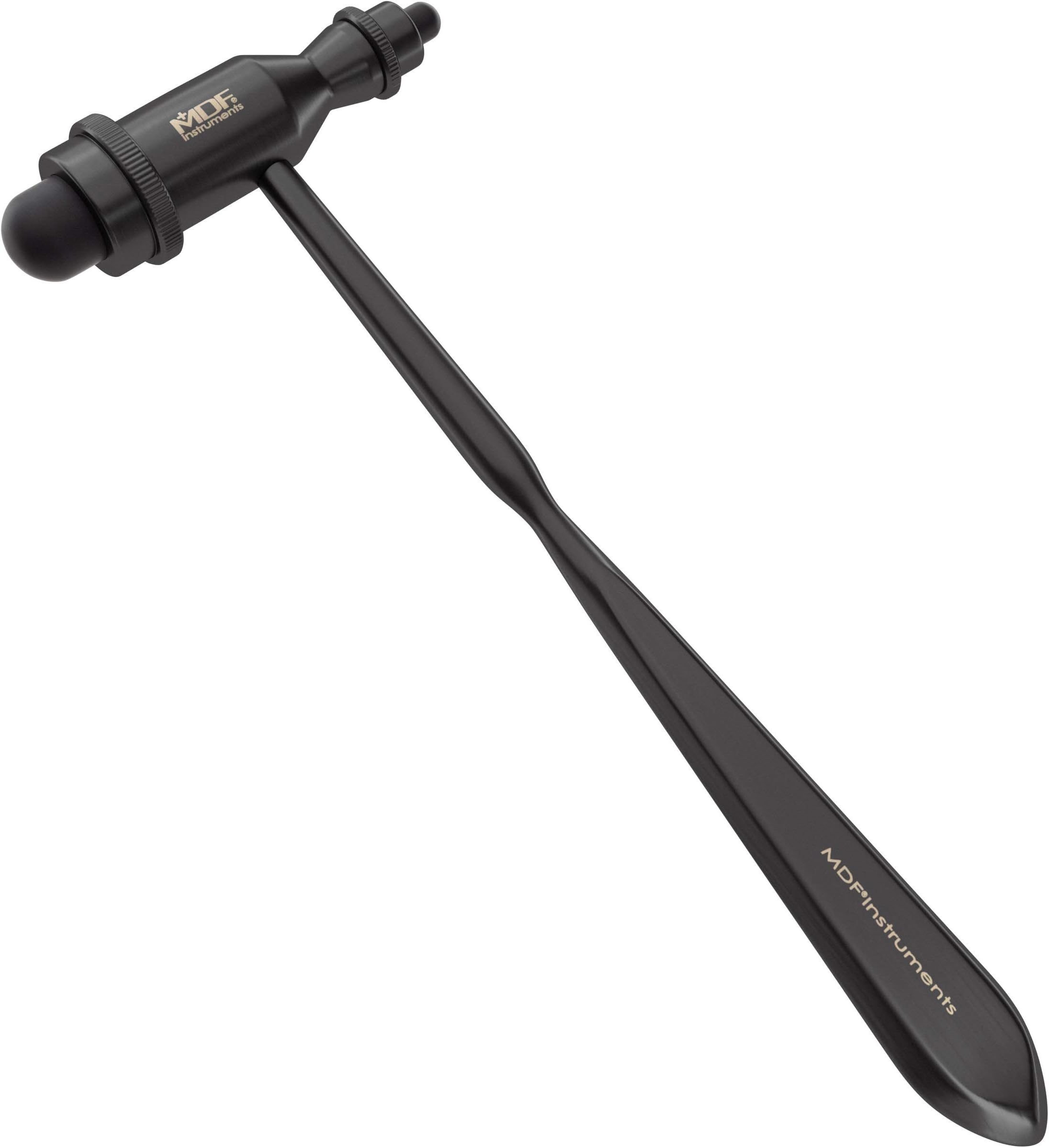MDF® Tromner Neurological Reflex Hammer with Pointed Tip Handle for Cutaneous and Superficial Responses - Free-Parts-for-Life (MDF555) (All Black (BlackOut))