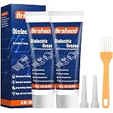 Brohood Dielectric Grease for Electrical Connectors, Battery Terminal Grease for Seals &amp; Spark Plugs, 1 oz Waterproof &amp; Heat Resistant with Brush for Automotive, Marine &amp; Household Use (2 Packs)