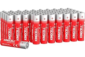 KINGCELL AAA Batteries 48 Count Pack, 1.5V Triple A Batteries with 10 Years Shelf Life, High Performance Alkaline AAA Batteries for TV Remote, Clock, Gaming Controller