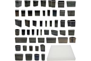 Yayatty 50 PCS Multi-Style Shape Leather Hole Punch Tool Set, Silver Alloy Steel, Easy Storage & Portable, Ideal for Leather Craft