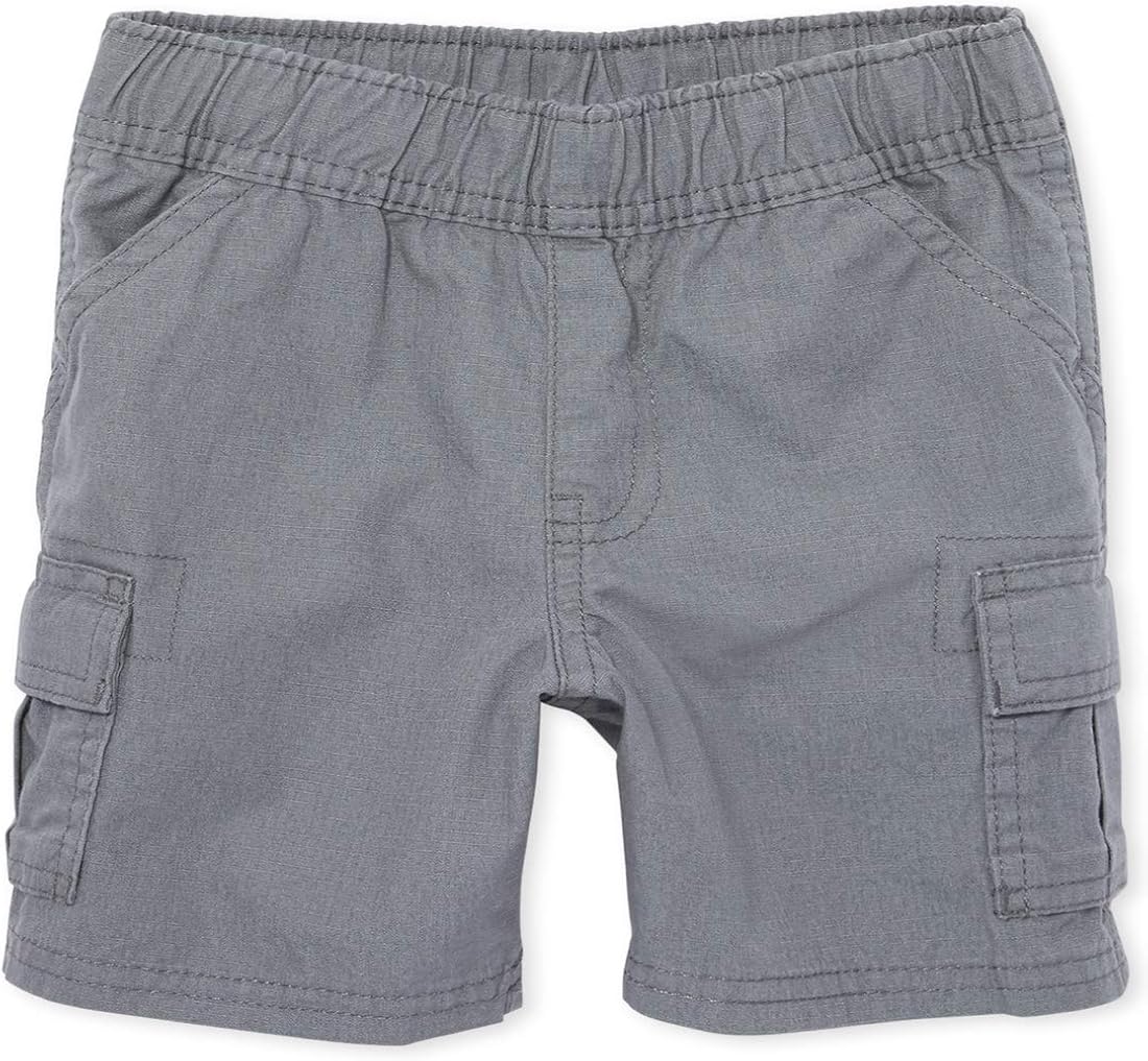 The Children's Place Boys' Baby and Toddler Uniform Pull on Cargo Shorts: Clothing
