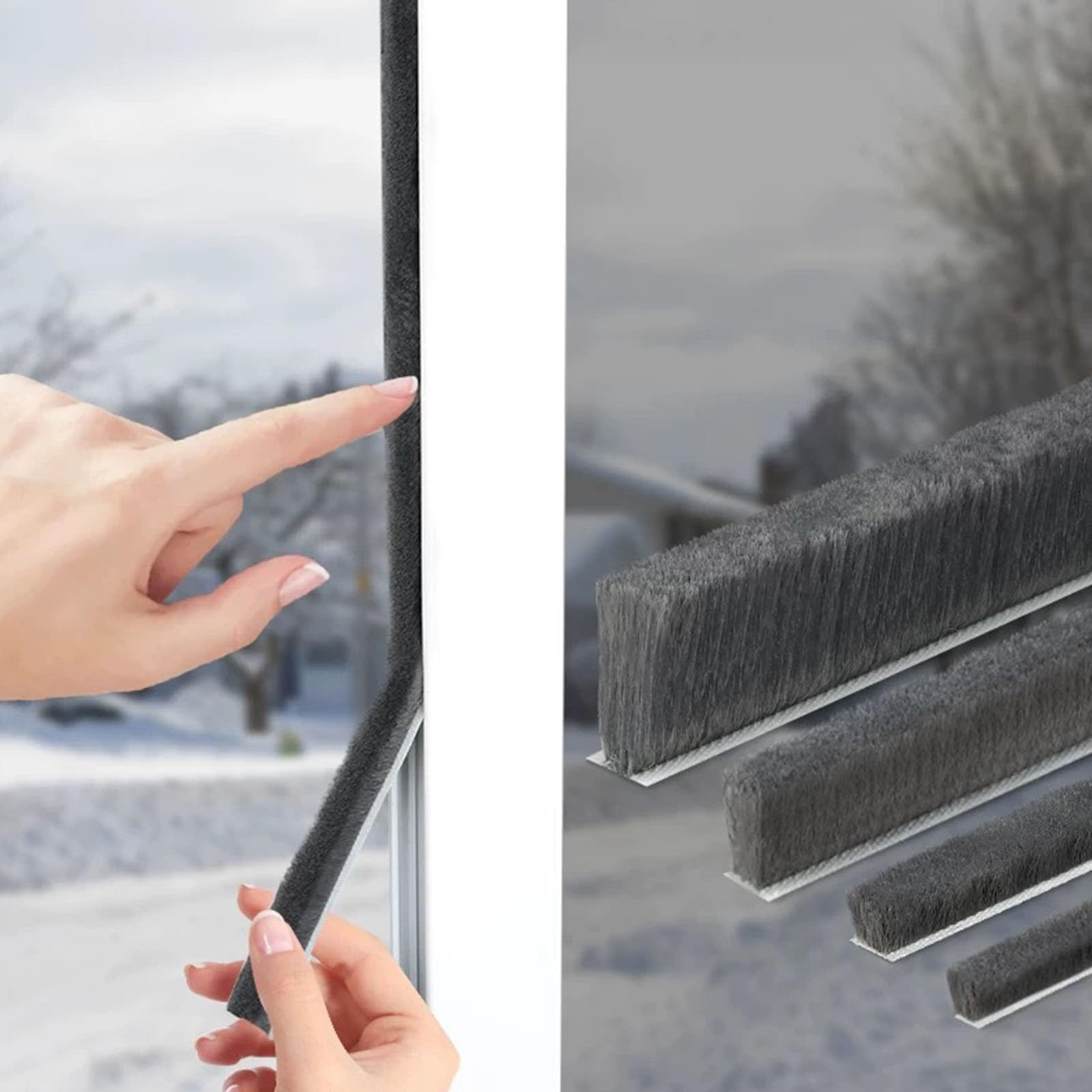 Brush Weather Stripping,33 Feet,Door Brush Seal Strip,Door ...