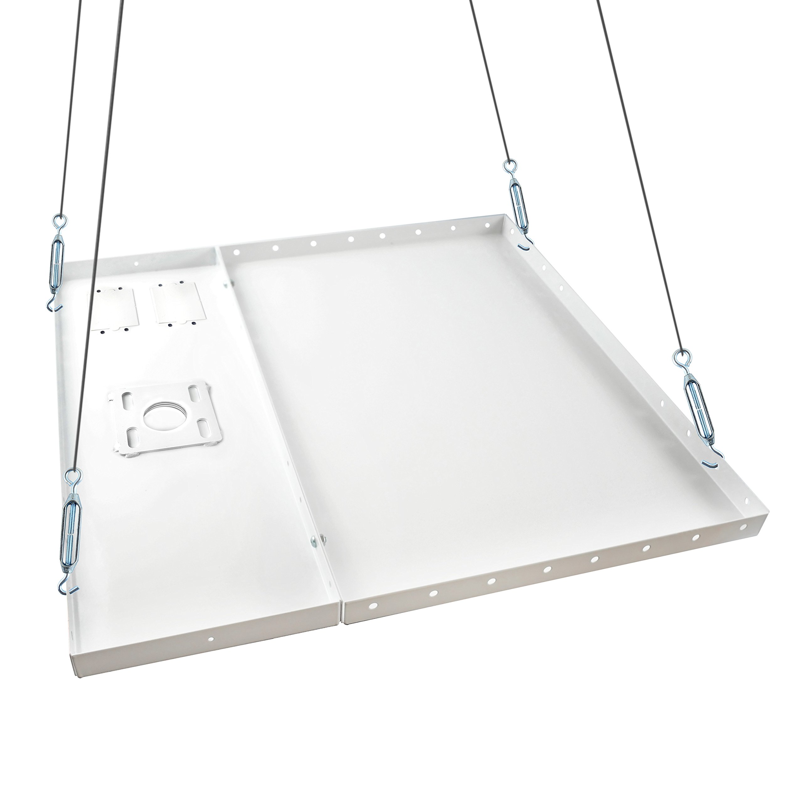 QualGear QG-PRO-PM-SCA2-W 1.5-Inch Pro-AV Threaded Extension Pipe Suspended Ceiling Adapter for Projector