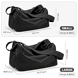 Small Gym Bag with Shoe Compartment, Workout Sport