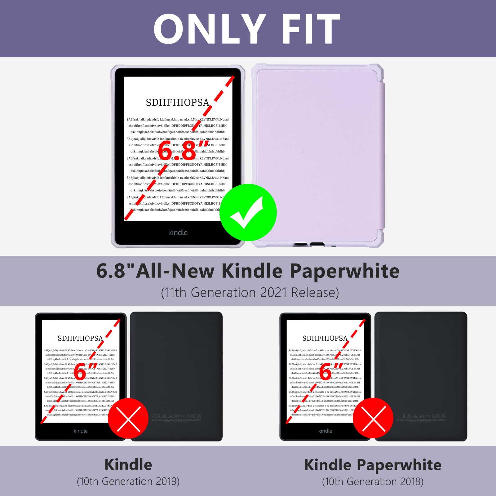 FUWANG Case for Kindle Paperwhite 6.8