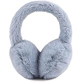 PESAAT Warm Ear muffs for Women Winter Unisex Fluffy Earmuffs Lady Ear Warmer Faux Fur Ear Covers