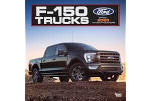 Ford F150 Trucks OFFICIAL | 2025 12 x 24 Inch Monthly Square Wall Calendar | Plastic-Free | BrownTrout | Automotive Manufacturer F-Series