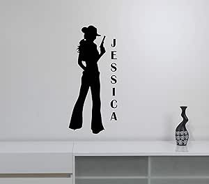 EricauBird Cowgirl - calcomanía de vinilo de tamaño personal, diseño de