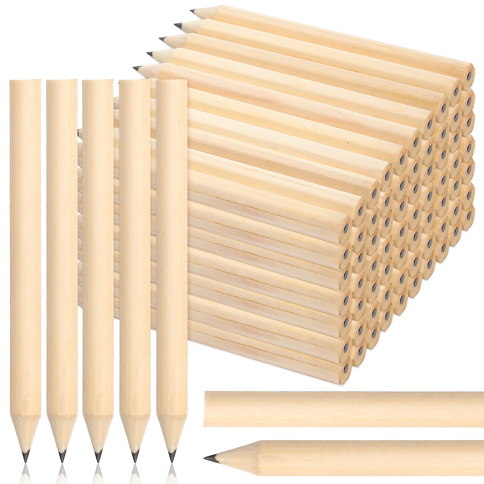 Photo 1 of Fuutreo 200 Pcs 200 Pcs Golf Pencils Bulk 2 HB Mini Half Pencils Round Pre Sharpened Natural Wooden Short Back to School Gift for Bridal Shower Wedding Boss Employee Gift Supplies, 3.5 Inch